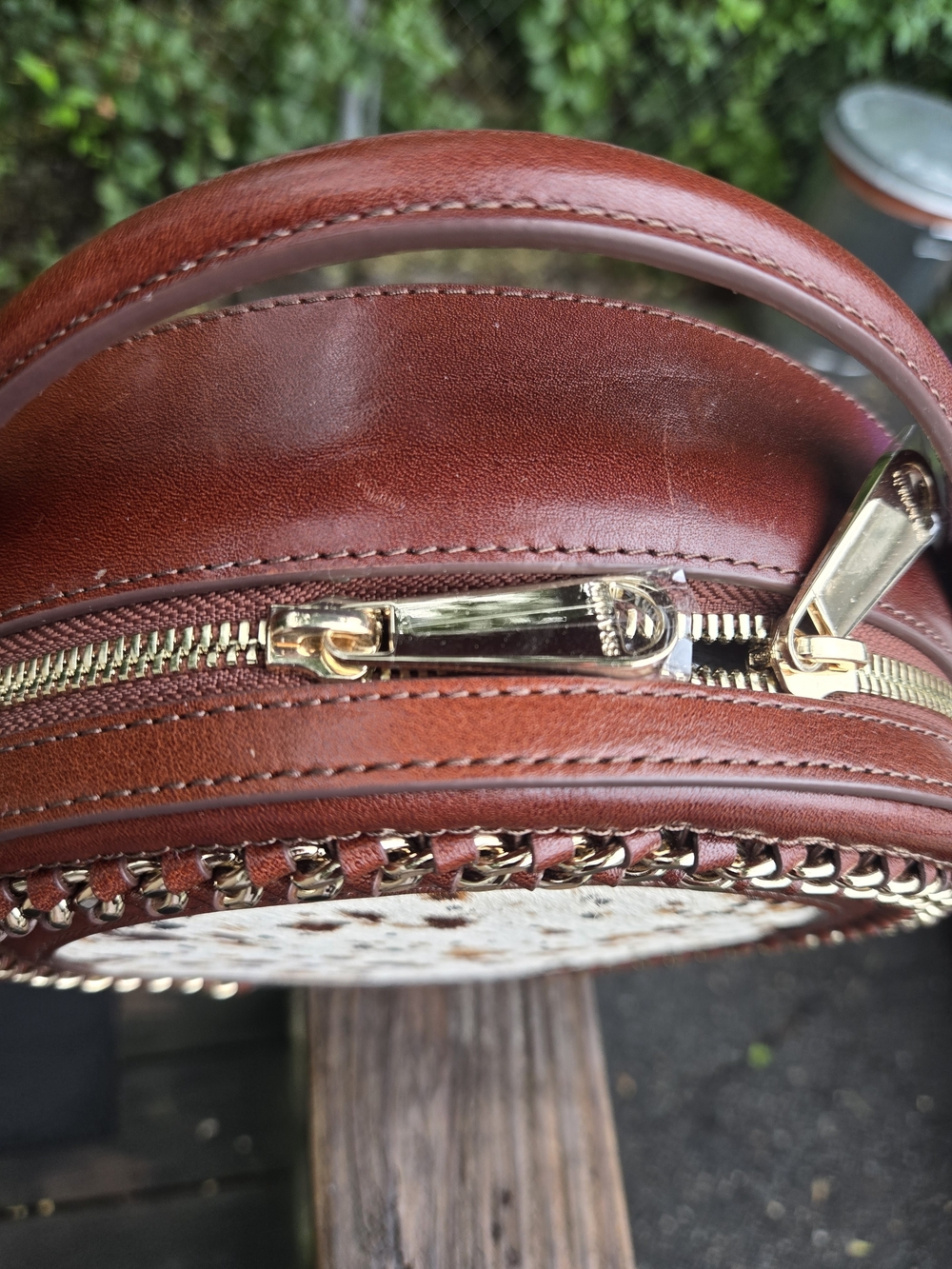 Brahmin Lane Cognac Caspian Genuine Leather Shoulder Bag NWT - Picture 5 of 7
